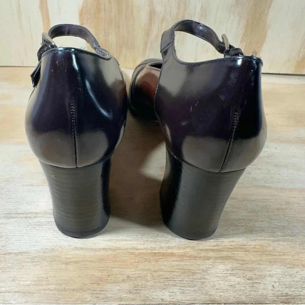Clifford & Wills Black and Brown Mary Jane Heels Women’s Size 10